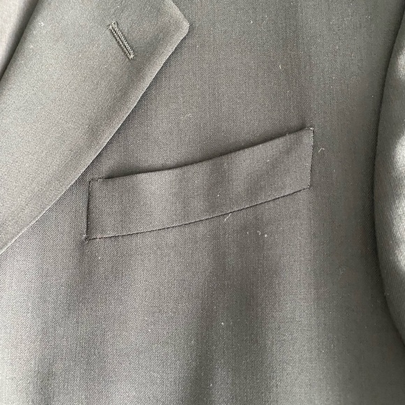 VTG Donna Karen Signature Made In Italy Blazer Jacket Black 100%Wool Short 40/33 - Picture 11 of 16